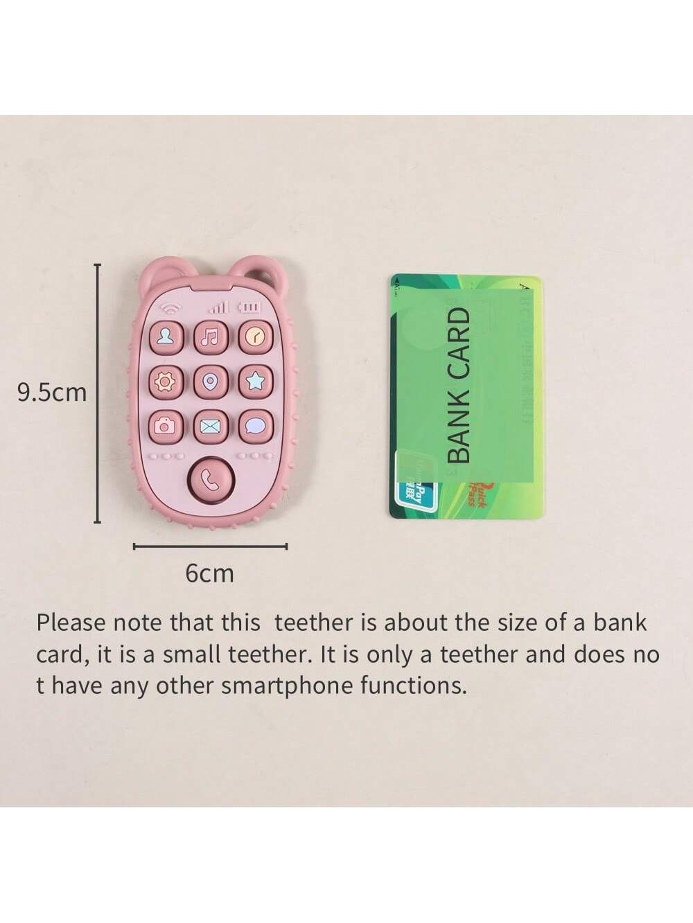 Baby Silicone Teether Toy, Realistic Teething Chew Toy For Infants