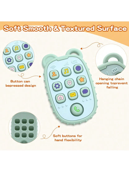 Baby Silicone Teether Toy, Realistic Teething Chew Toy For Infants