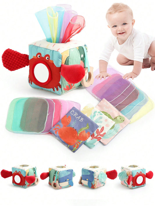 Baby Tissue Box Toys, Soft Plush Toys, Animal Shaped Cloth Book Children's Toys- Suitable For Boys And Girls' Toys, Montessori Toys- The Best Choic