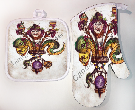 Pot Holder & Oven Mitt Set