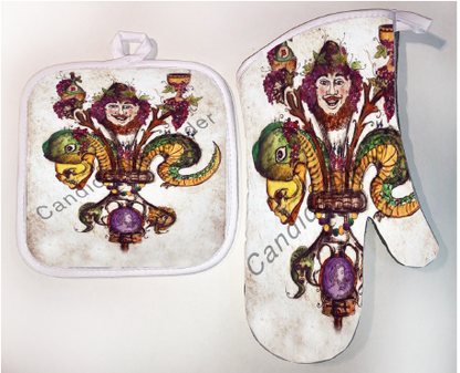 Pot Holder & Oven Mitt Set