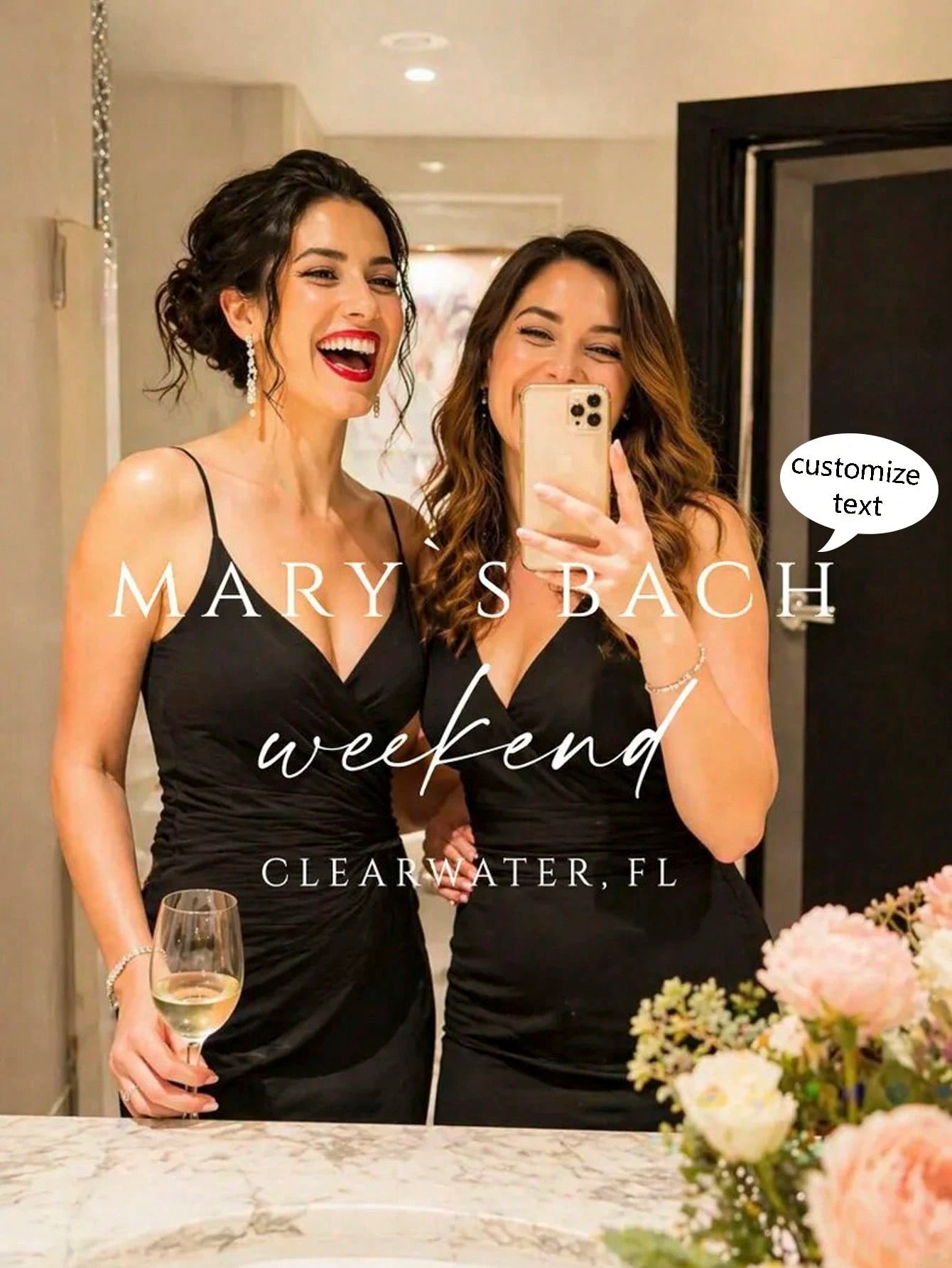 Bachelorette Weekend Mirror Decal, Bachelorette Welcome Sign, Mirror Vinyl Decal Custom