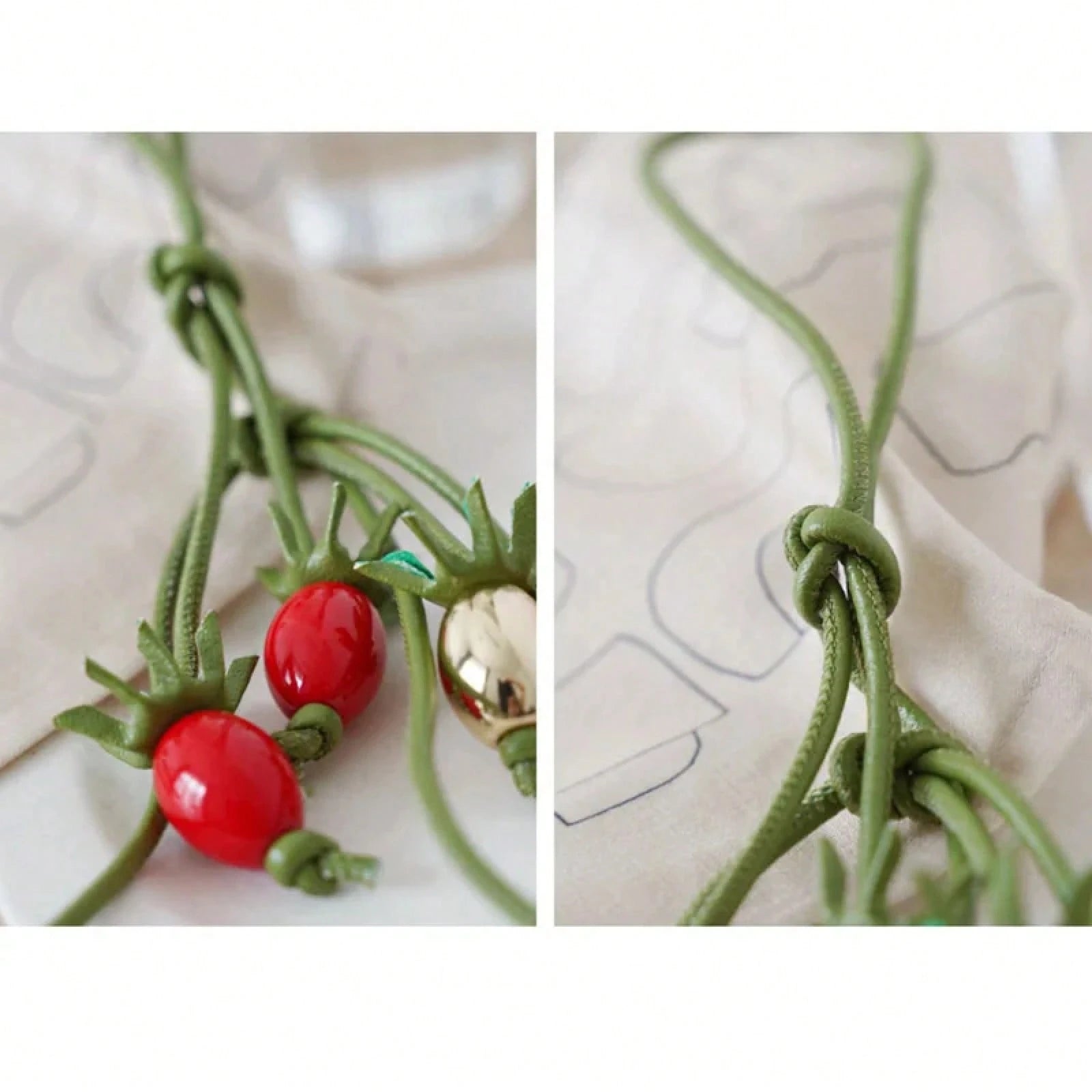 Bag Charm Exquisite Tomato String Pendant Woman All-Match Cute Backpack Pendant Luxury Design Bag Accessories