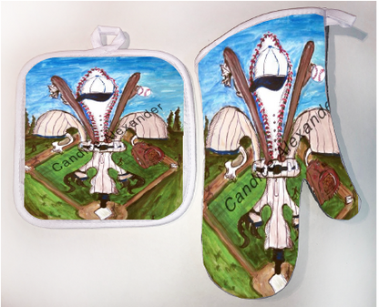 Pot Holder & Oven Mitt Set