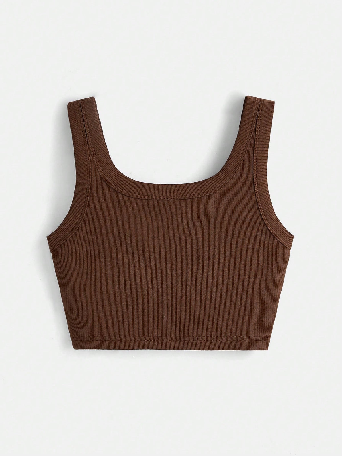 BASICS Solid Crop Tank Top Summer For Women