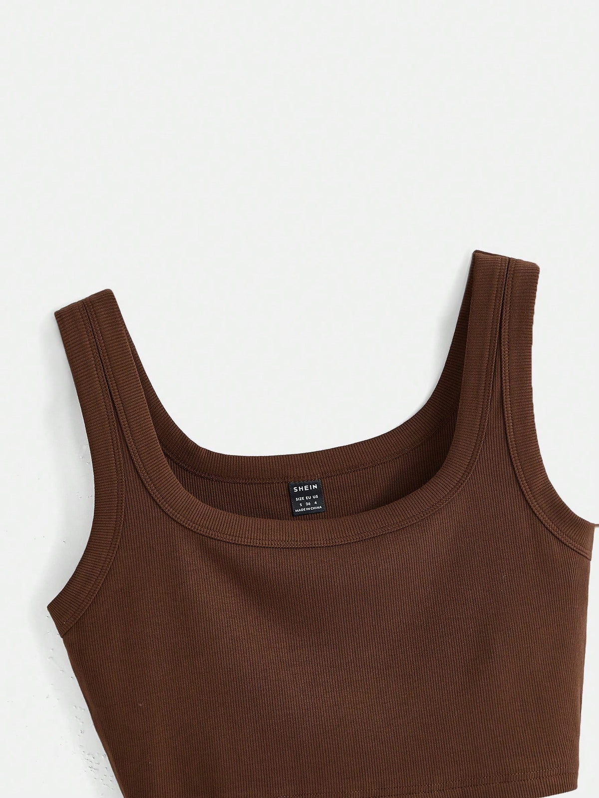 BASICS Solid Crop Tank Top Summer For Women