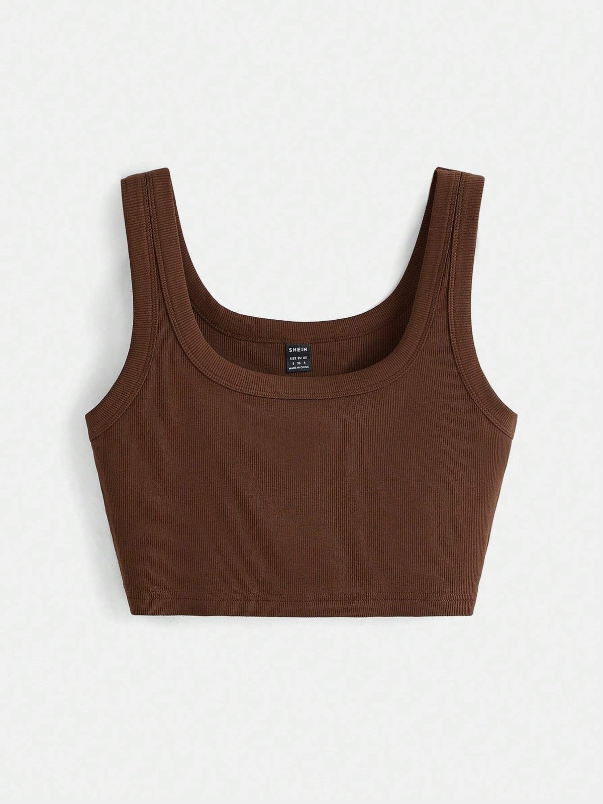 BASICS Solid Crop Tank Top Summer For Women