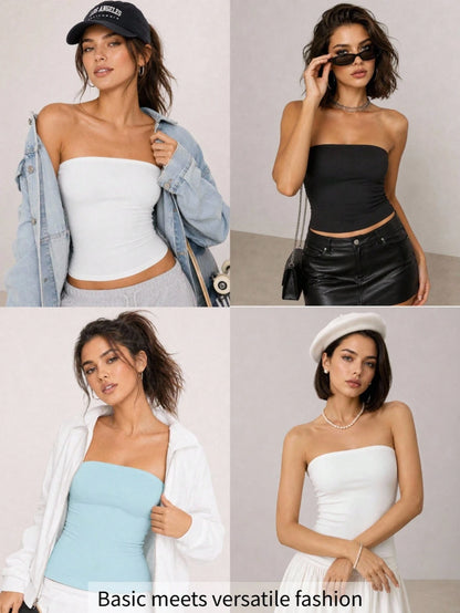 BASICS Women Tops Summer Off-The-Shoulder Top Tops For Women