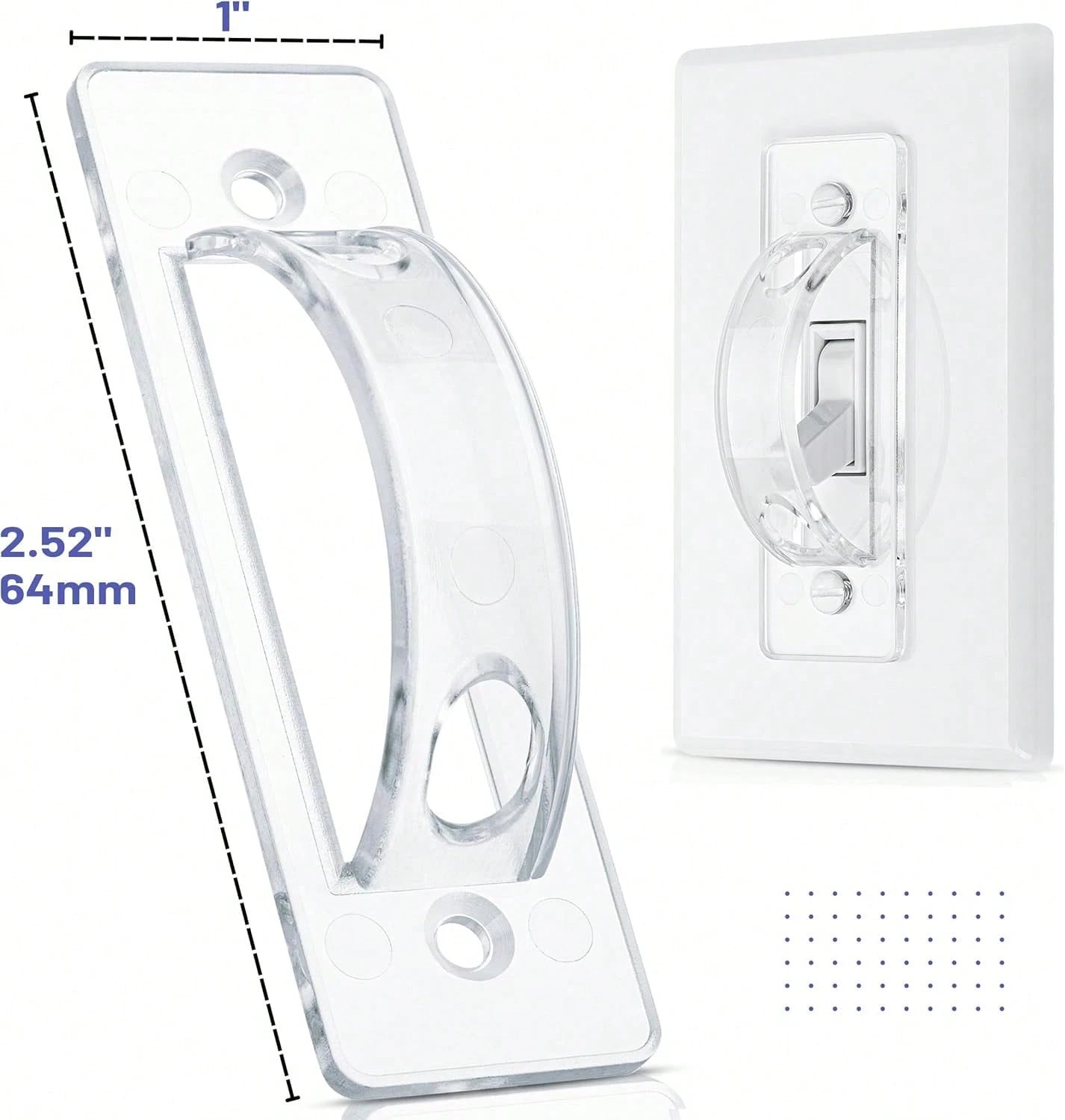 Bates Light Switch Guard Cover, 12 Pack, Clear, Toggle Switch Cover, Child Proof