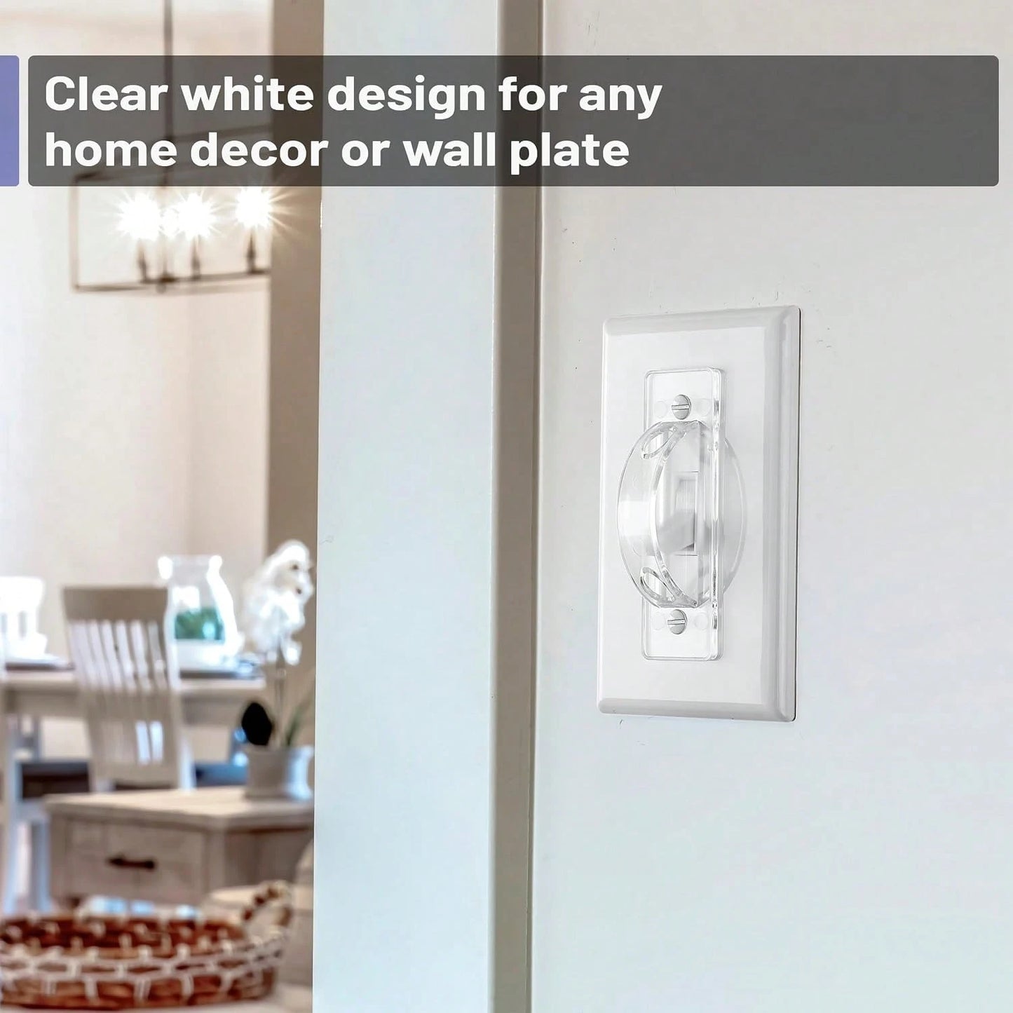 Bates Light Switch Guard Cover, 12 Pack, Clear, Toggle Switch Cover, Child Proof