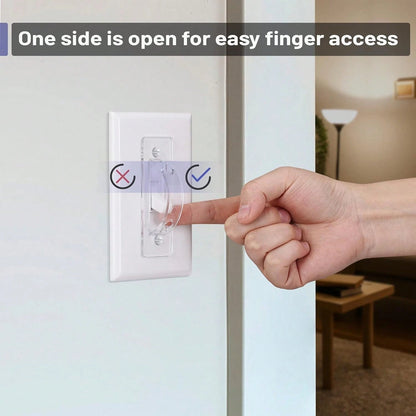Bates Light Switch Guard Cover, 12 Pack, Clear, Toggle Switch Cover, Child Proof