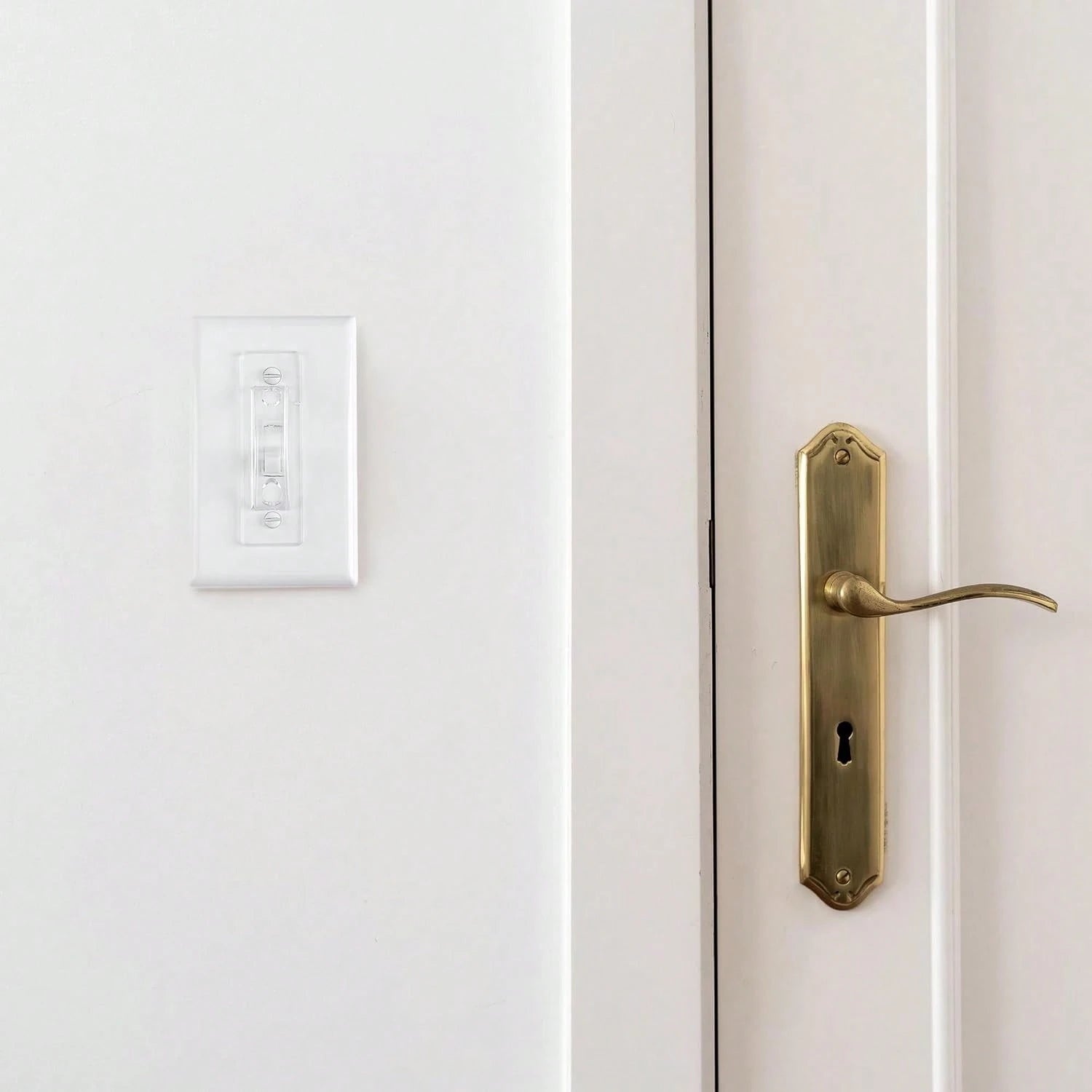 Bates Light Switch Guard Cover, 12 Pack, Clear, Toggle Switch Cover, Child Proof