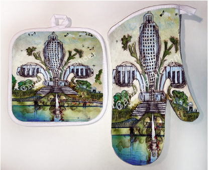 Pot Holder & Oven Mitt Set