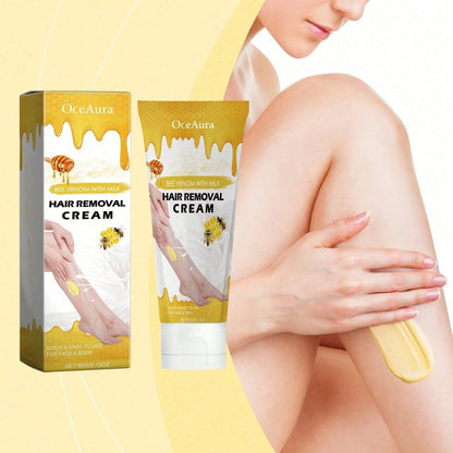 Bee Venom Milk Moisturizing Depilatory Cream, Gentle Body Depilatory Cream Armpit Hands And Legs Depilatory Cream