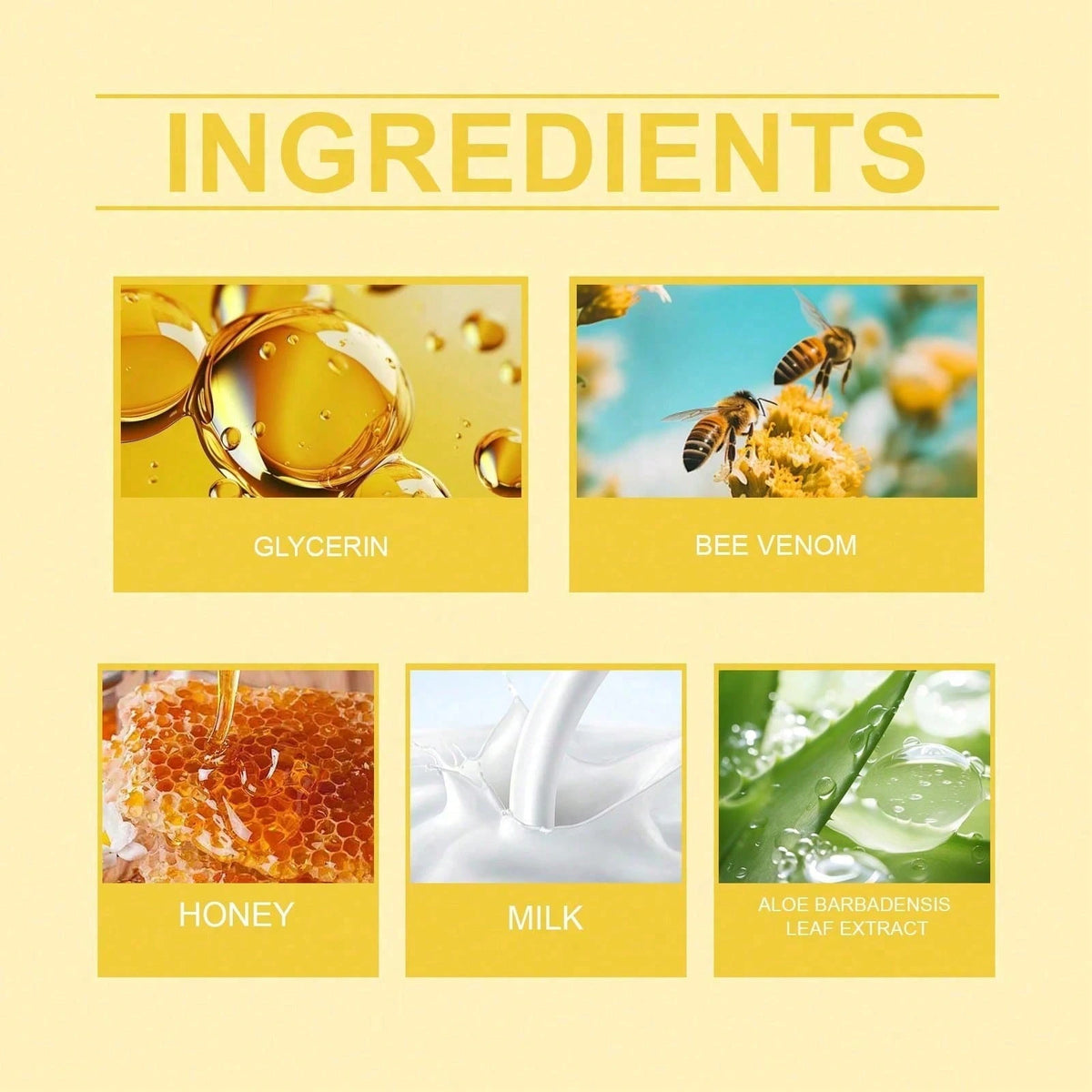Bee Venom Milk Moisturizing Depilatory Cream, Gentle Body Depilatory Cream Armpit Hands And Legs Depilatory Cream
