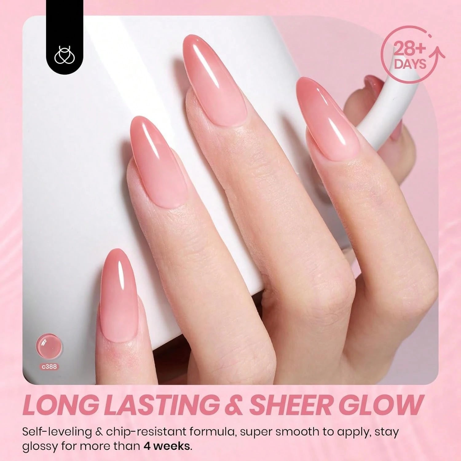 Beetles Nude Gel Nail Polish Set- 6 Colors Nude Pink Brown Neutral Jelly Gel Polish Kit