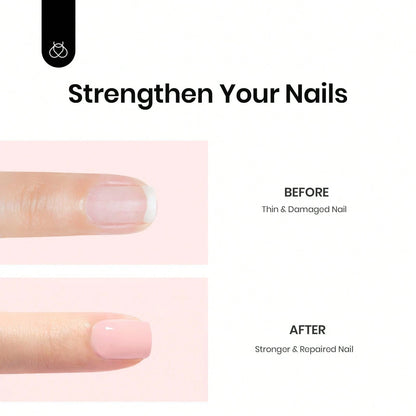 Beetles Rubber Base Gel Nail Polish, 6 Colors Nude Gel Polish Pink Peach Neutral Sheer French Tips Base Colors