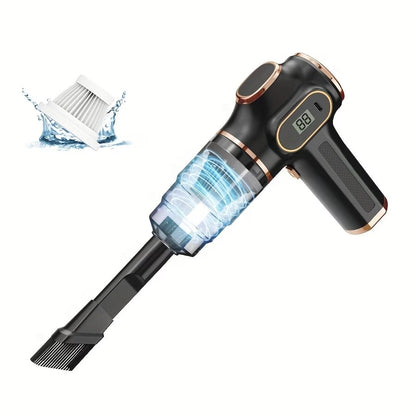 belibuy Powerful Cordless Handheld Cyclone Vacuum Cleaner- Strong Suction, Rechargeable, With Digital Display, Lightweight And Portable Design, Convenient For Cleaning At Home, Office, Car, Etc.- Id