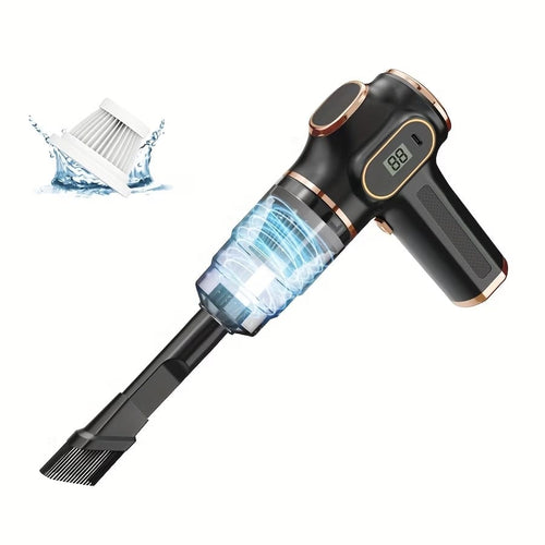 belibuy Powerful Cordless Handheld Cyclone Vacuum Cleaner- Strong Suction, Rechargeable, With Digital Display, Lightweight And Portable Design, Convenient For Cleaning At Home, Office, Car, Etc.- Id