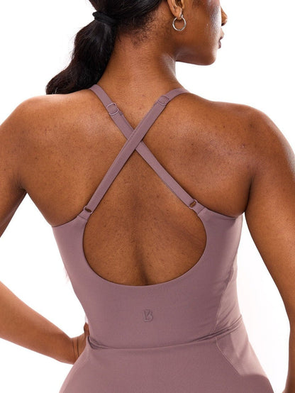 Bend and Snap Dress - Mocha Berry