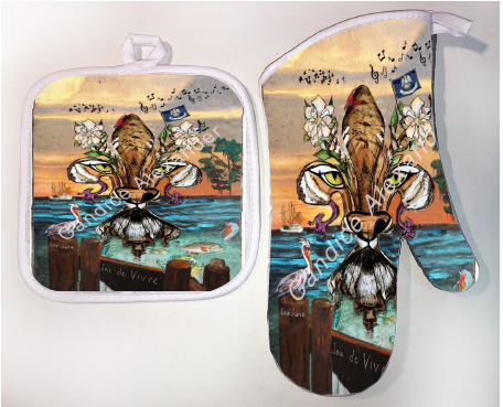 Pot Holder & Oven Mitt Set