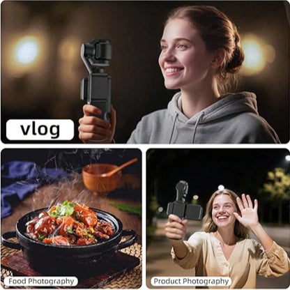 Bi-Color Temperature Fill Light Magnetic Selfie Light For Osmo Pocket 3 Light Creator Combo, Rechargeable Mini LED Video Fill Light, 3 Color Modes/Brightness Adjustable For Pocket 3 Selfie Vlog Record