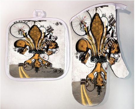 Pot Holder & Oven Mitt Set