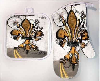 Pot Holder & Oven Mitt Set