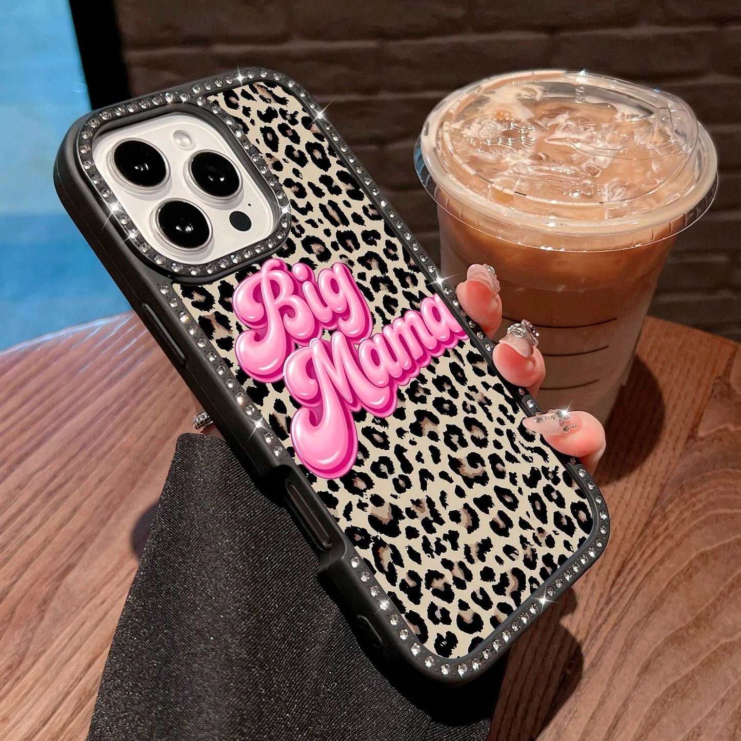 Big Mama Leopard Print Phone Case Compatible With 17 16 Pro Max 15 Pro Max 13 And 12 Made Of TPU Material Providing Shock And Drop Protection Perfect For Those Who Love A Bold Style And Make A Gr