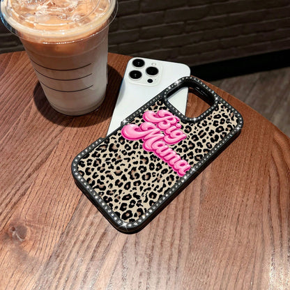 Big Mama Leopard Print Phone Case Compatible With 17 16 Pro Max 15 Pro Max 13 And 12 Made Of TPU Material Providing Shock And Drop Protection Perfect For Those Who Love A Bold Style And Make A Gr
