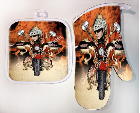 Pot Holder & Oven Mitt Set