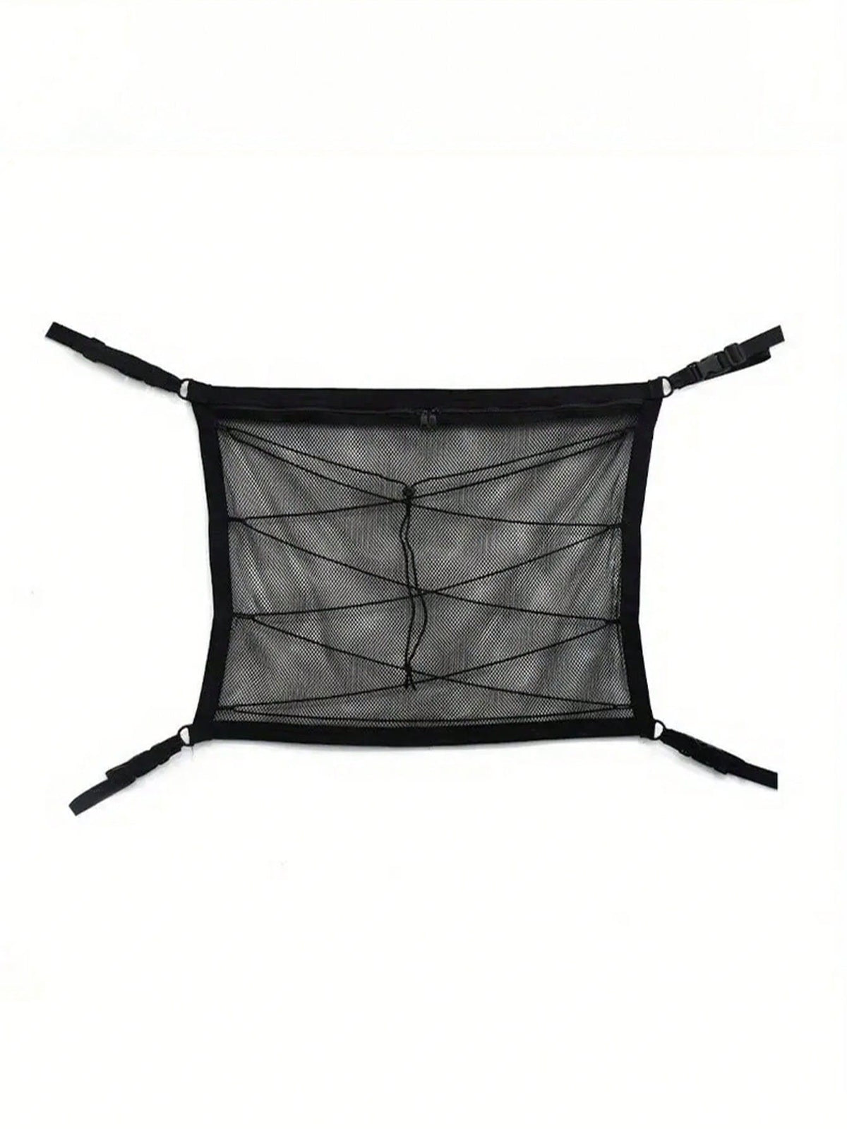 Black Car Ceiling Cargo Net, Reinforced Load-Bearing & Non-Sagging Dual-Layer Mesh Car Roof Storage Organizer, Car Ceiling Cargo Net, Car Roof Storage Organizer For Long-Distance Travel & Camping, Int