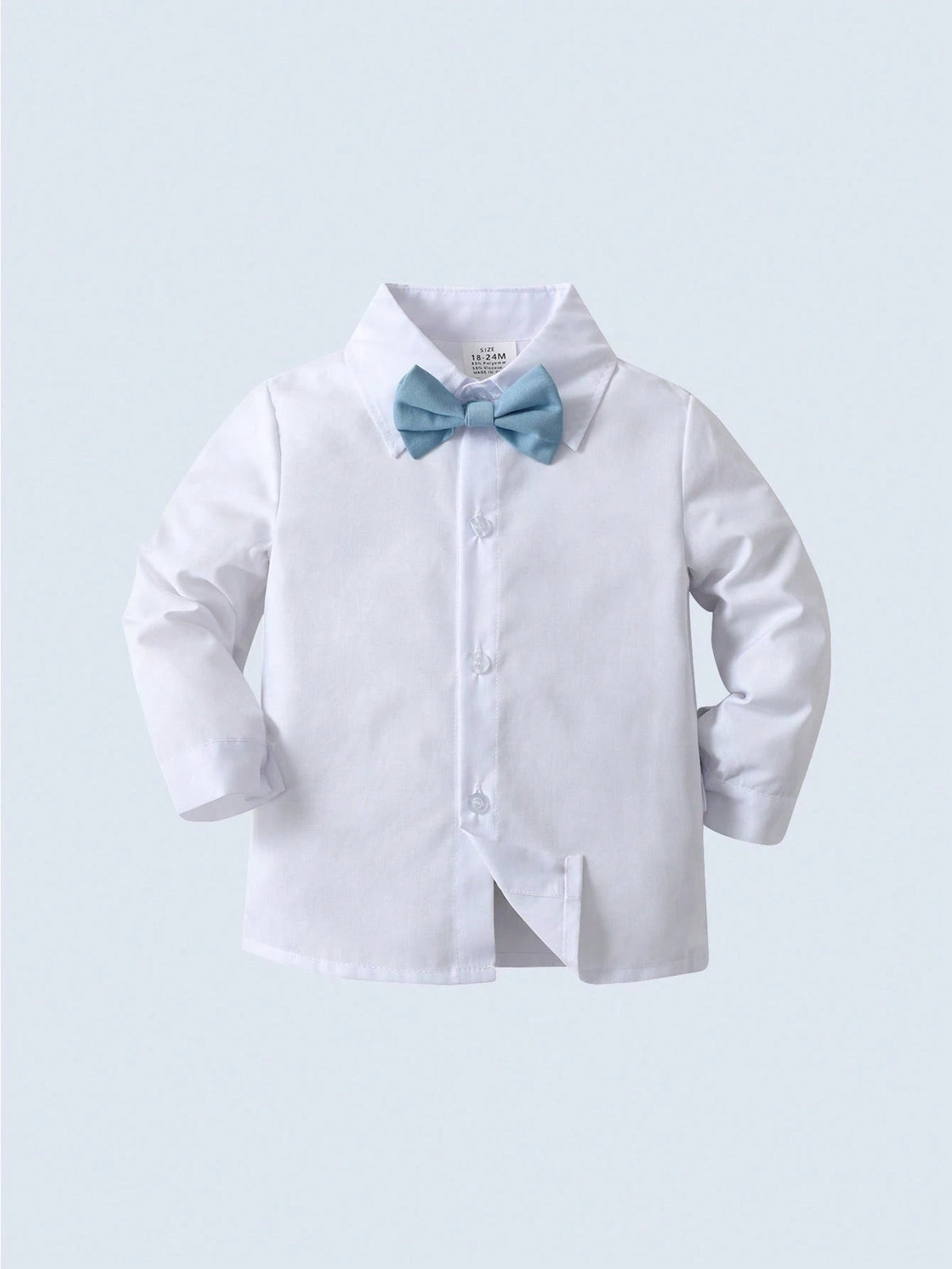 BOARNSEORL 3pcs Baby Boys Gentleman Outfit Set- White Shirt With Bowknot, Vest And Pants, Fashionable And Stylish For Birthday Party, Wedding, Christening, Anniversary