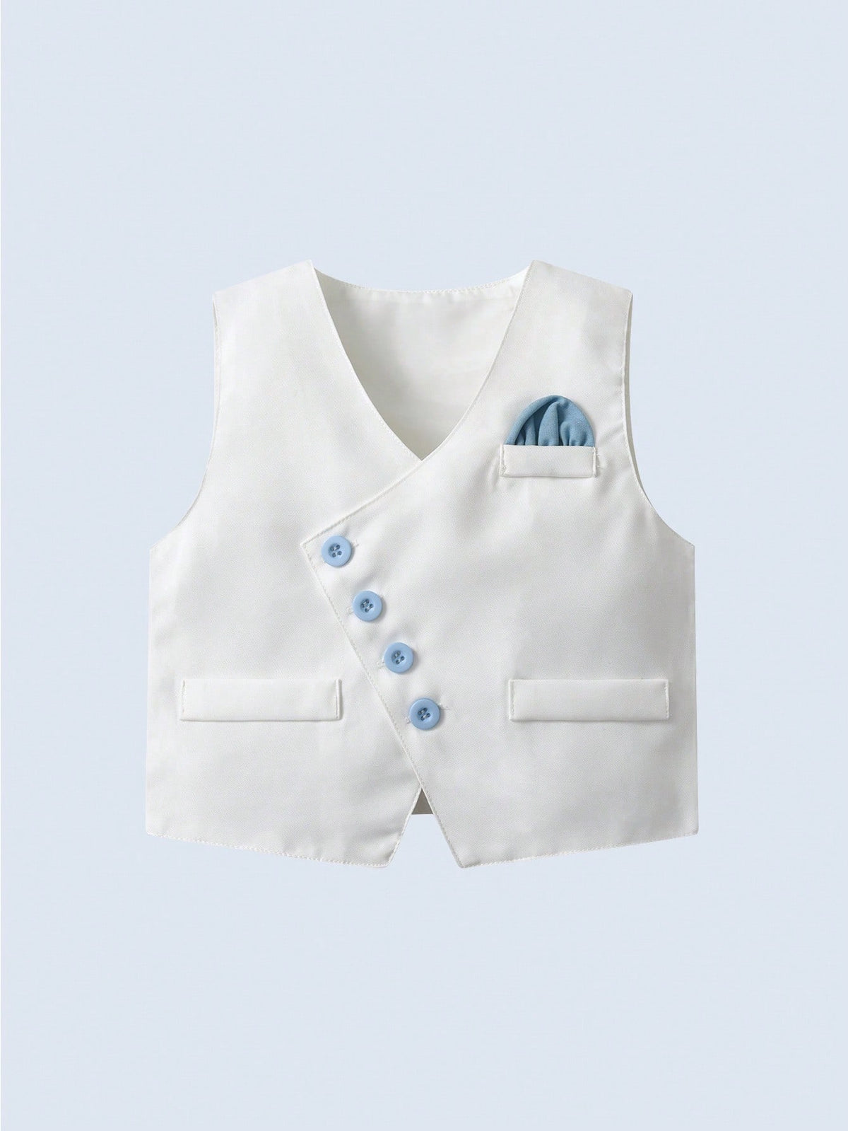 BOARNSEORL 3pcs Baby Boys Gentleman Outfit Set- White Shirt With Bowknot, Vest And Pants, Fashionable And Stylish For Birthday Party, Wedding, Christening, Anniversary