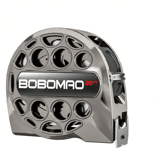 BOBOMAO 25FT Stainless Steel Retractable Tape Measure Washable And Anti-Fall Measure Ruler, High-Definition Scale (Inch) Manual Lock Measuring Tape