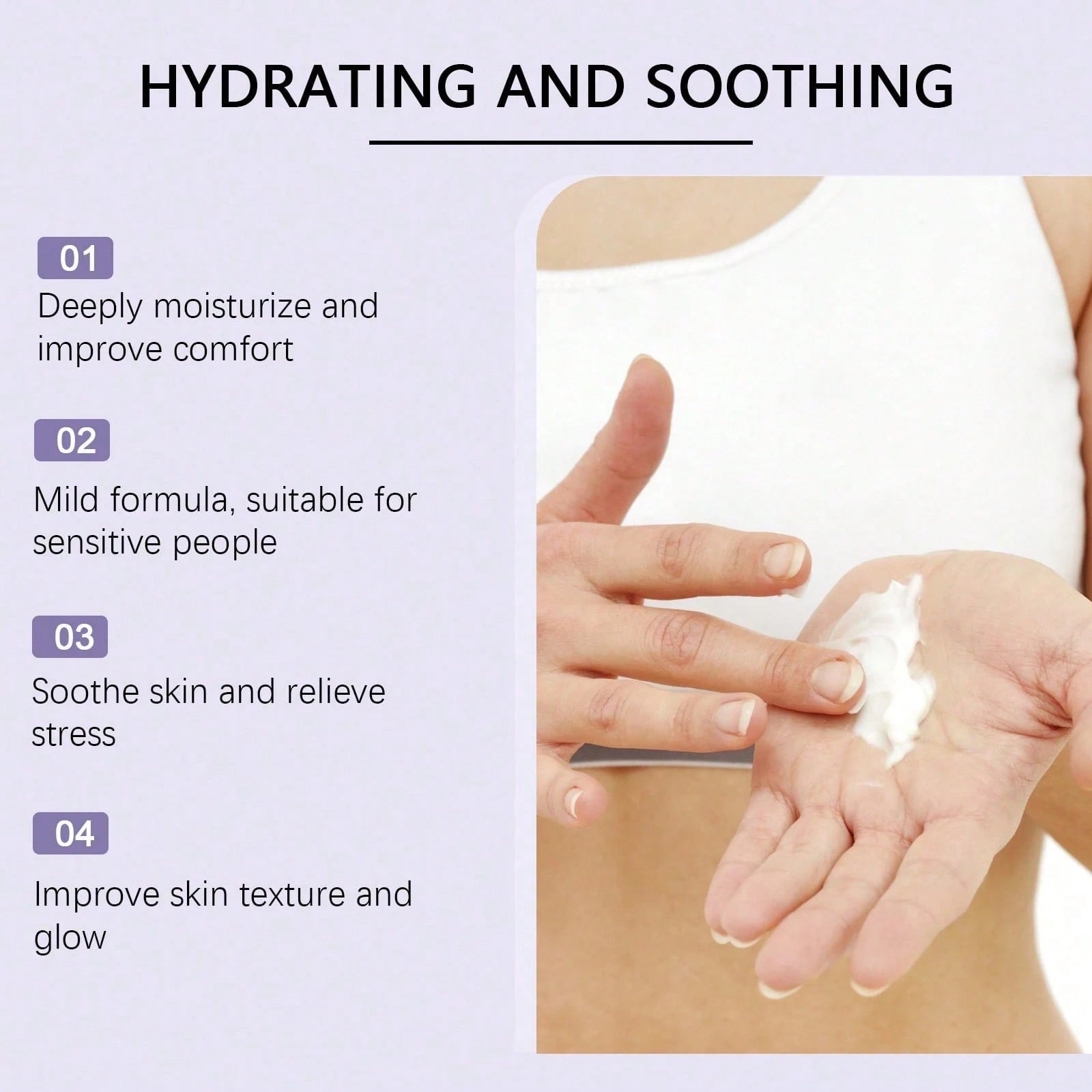 Body Soothing Cream, Hydrating Moisturizing Massage Nourishing Soothing Cream For Uncomfortable Body Care