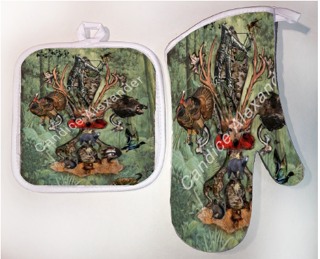 Pot Holder & Oven Mitt Set