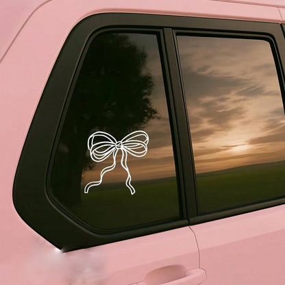 Bows Printed Stickers, Cute Car Stickers, Bows Stickers, Girl Style Stickers, Fashionable Car Stickers, Academic Style Car Stickers, Aesthetic Stickers.