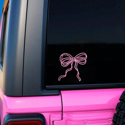 Bows Printed Stickers, Cute Car Stickers, Bows Stickers, Girl Style Stickers, Fashionable Car Stickers, Academic Style Car Stickers, Aesthetic Stickers.