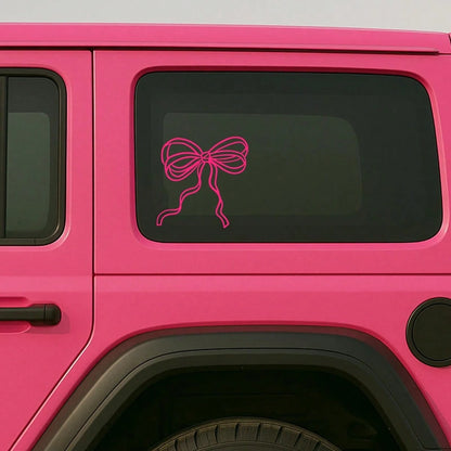 Bows Printed Stickers, Cute Car Stickers, Bows Stickers, Girl Style Stickers, Fashionable Car Stickers, Academic Style Car Stickers, Aesthetic Stickers.