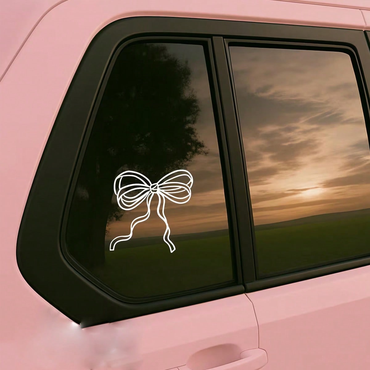 Bows Printed Stickers, Cute Car Stickers, Bows Stickers, Girl Style Stickers, Fashionable Car Stickers, Academic Style Car Stickers, Aesthetic Stickers.