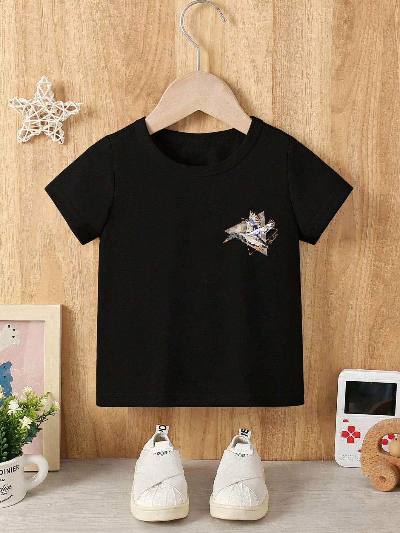 Boys' Casual Fashion T-Shirt, "Ducks & Bucks" Hunting Print, Comfortable Soft Fabric, Perfect For Outdoor-Loving Toddlers
