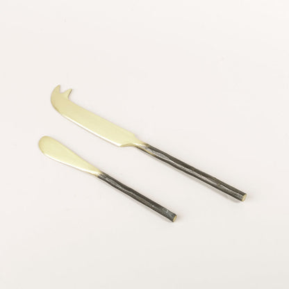 Brass Pate Knife with Burnished Handle