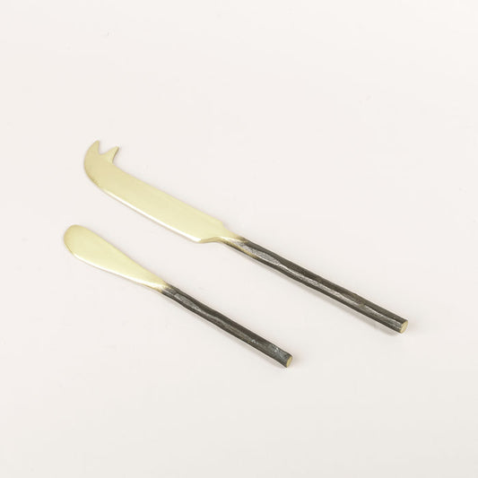 Brass Pate Knife with Burnished Handle
