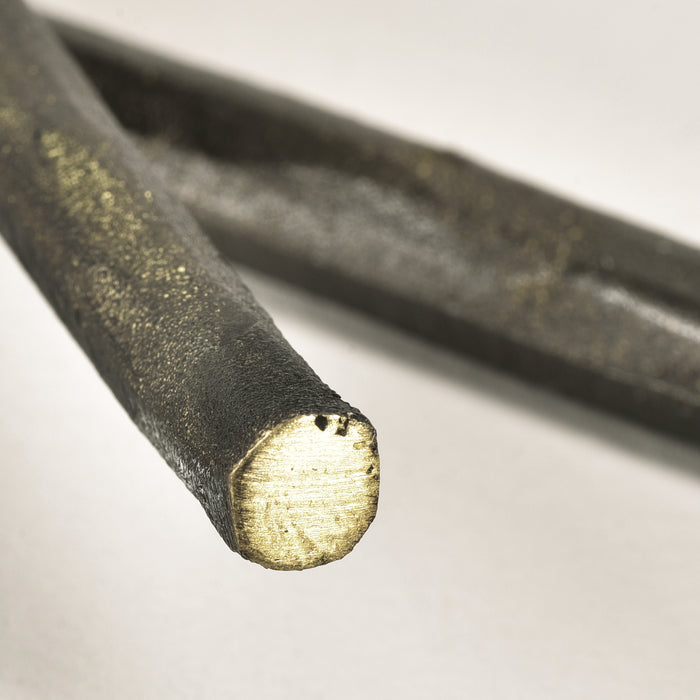 Brass Pate Knife with Burnished Handle