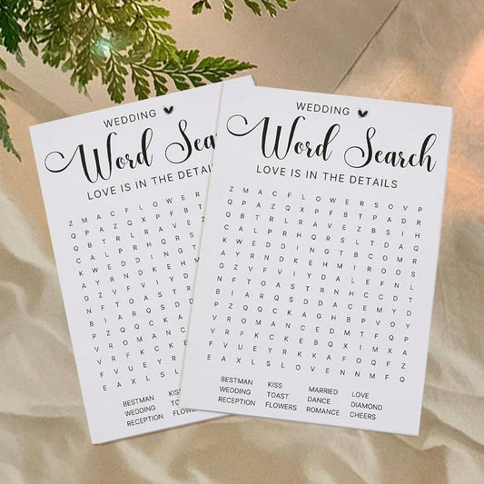 Bridal Shower Games Wedding Shower Games Bachelorette Party Engagement Party 50 Guests Fun Wedding Word Search