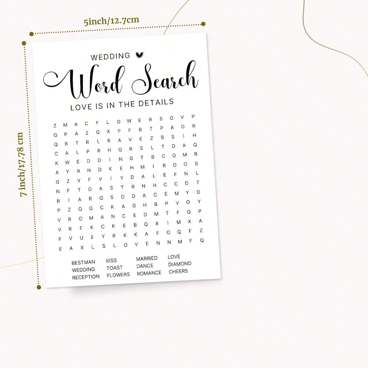 Bridal Shower Games Wedding Shower Games Bachelorette Party Engagement Party 50 Guests Fun Wedding Word Search