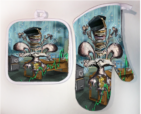 Pot Holder & Oven Mitt Set