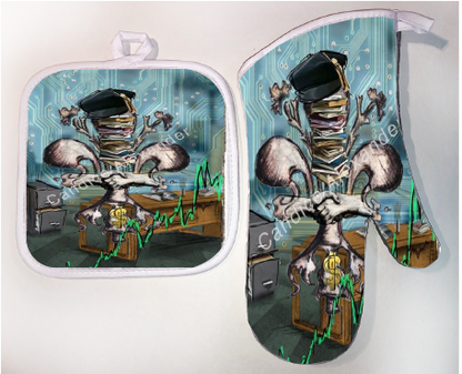 Pot Holder & Oven Mitt Set
