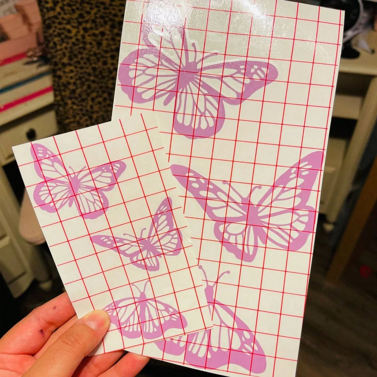Butterfly Car Stickers, Waterproof Vinyl Bumper Stickers, Cute Lady Car Decals, Water Bottles, Tumblers, Notebook Stickers, Car Decals, Cute Gifts- These Are All Great Choices To Give To Her.